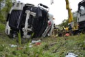 VU Gefahrgut LKW umgestuerzt A 4 Rich Koeln Hoehe AS Gummersbach P368